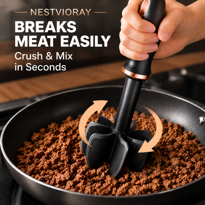 NESTVIORAY Heat-Resistant Meat Chopper and Masher