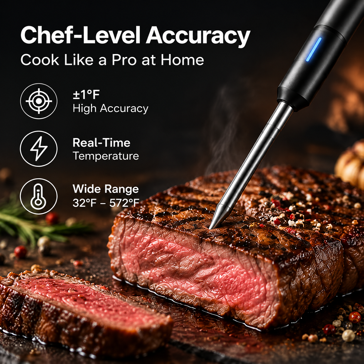 NESTVIORAY Wireless Smart Meat Thermometer
