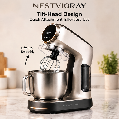 NESTVIORAY 5-in-1 Tilt-Head Stand Mixer