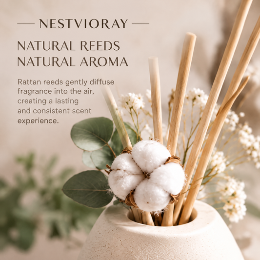 NESTVIORAY Clean Linen Reed Diffuser