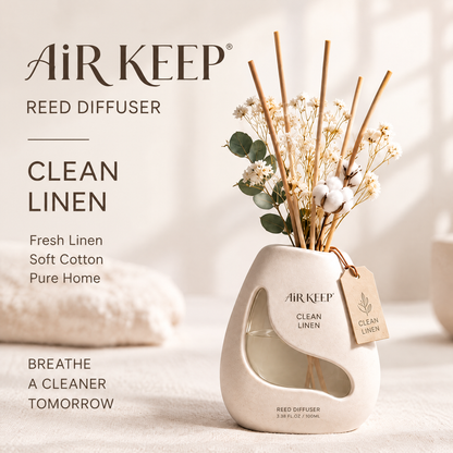 NESTVIORAY Clean Linen Reed Diffuser