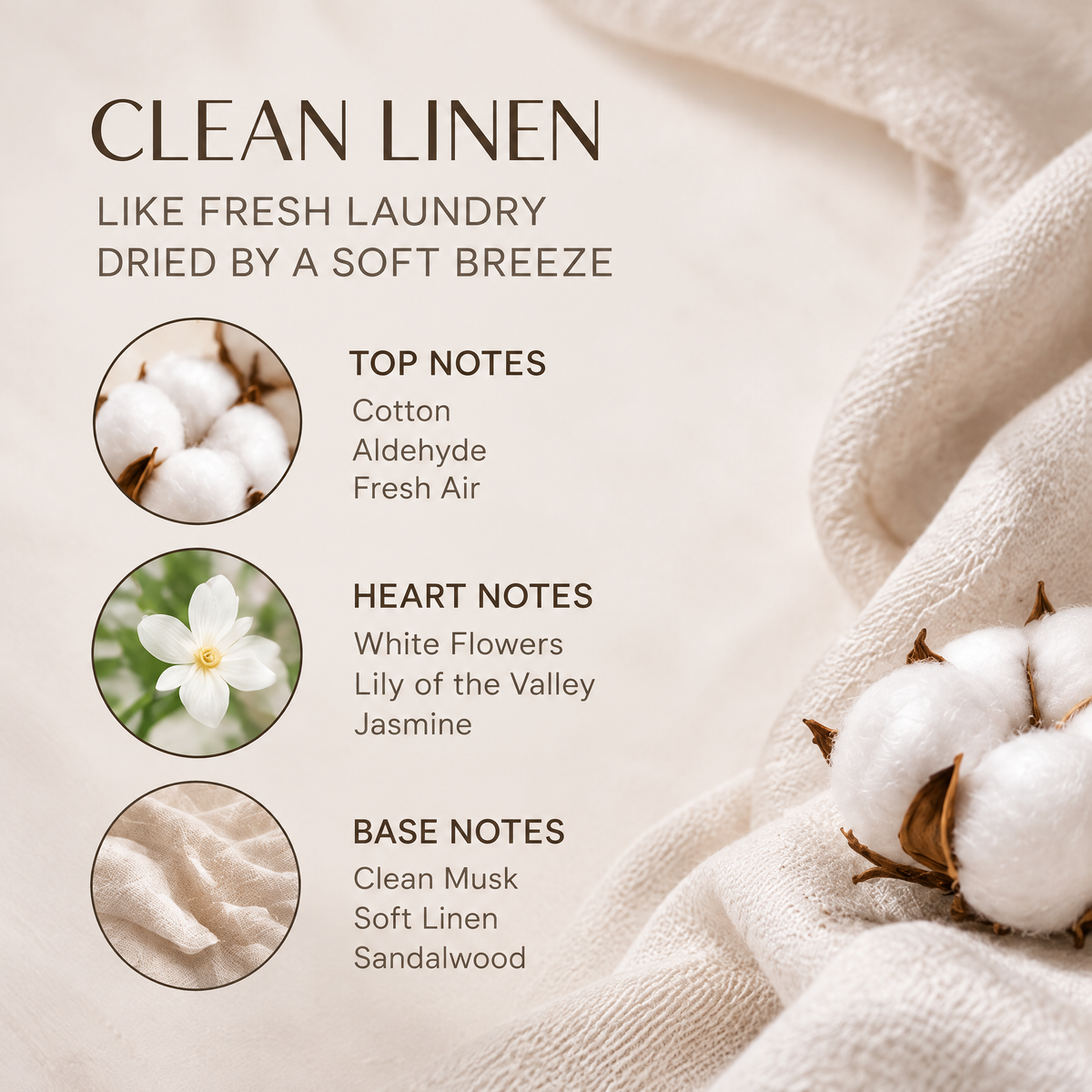 NESTVIORAY Clean Linen Reed Diffuser