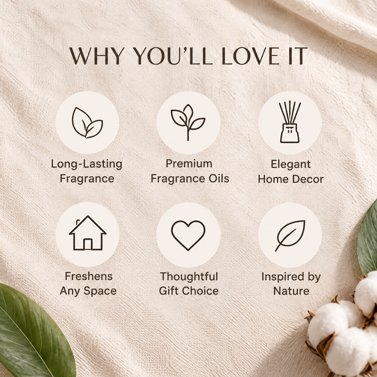NESTVIORAY Clean Linen Reed Diffuser