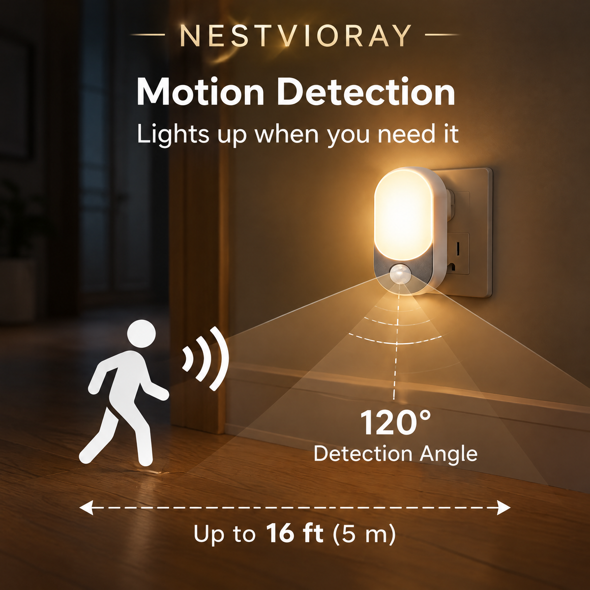 NESTVIORAY Motion Sensor Night Light
