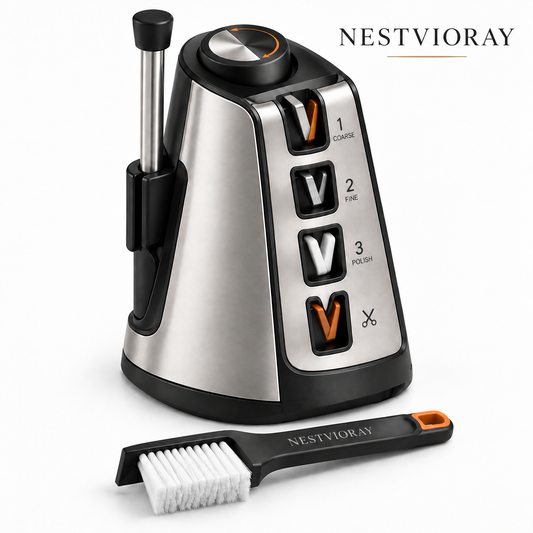 NESTVIORAY Professional 3-Stage Knife Sharpener System